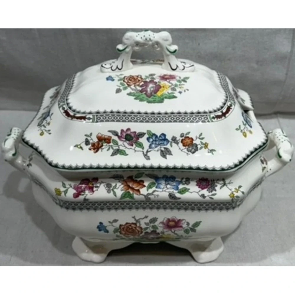 Spode Chinese Rose Soup Tureen with Lid 2/9253-AO Staffordshire England 1815